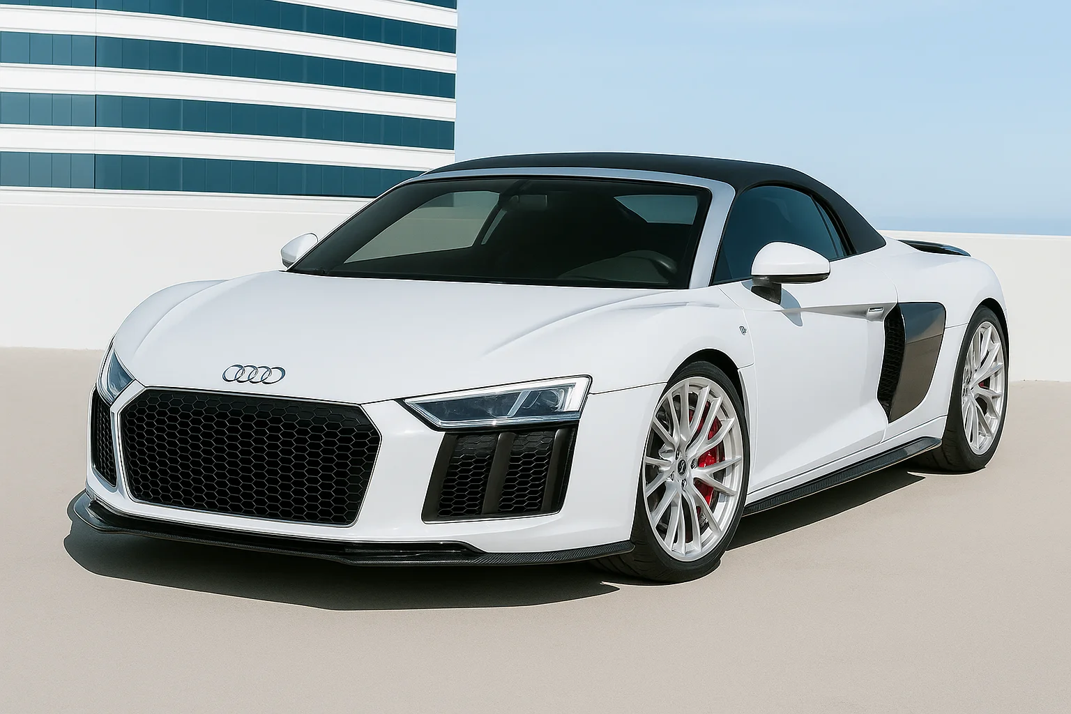 Audi R8 V10 Spyder Rental | Plush Houston Rentals
